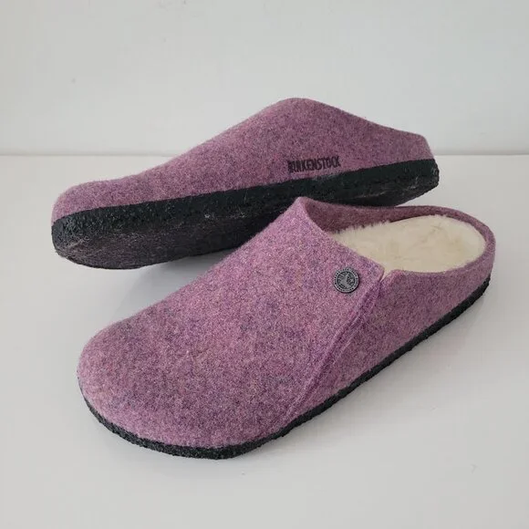 LIKE NEW! Birkenstock Zermatt Shearling Slippers in Mauve-Size 41 - Picture 4 of 10